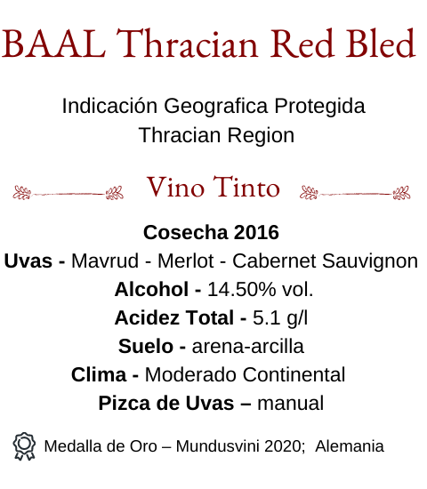 BAAL Thracian Red Bled